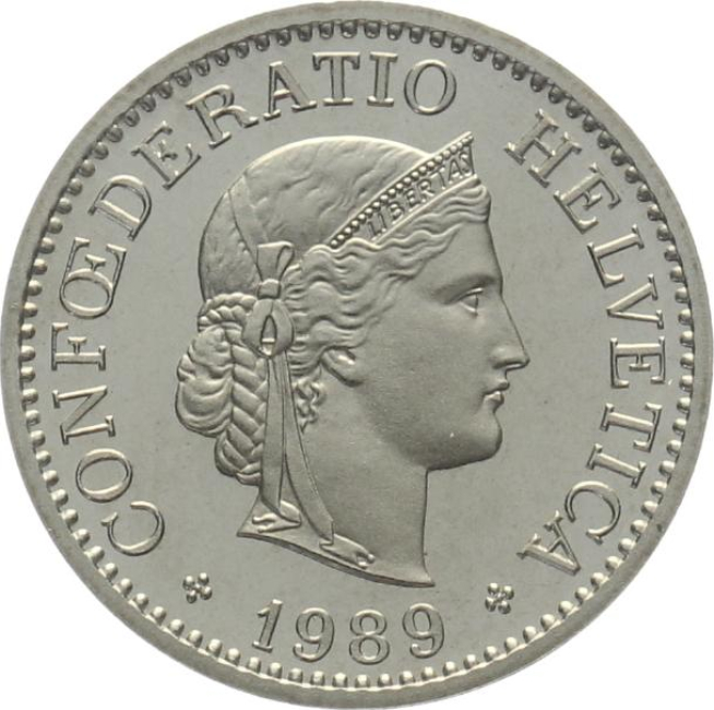 10 Rappen 1989 B